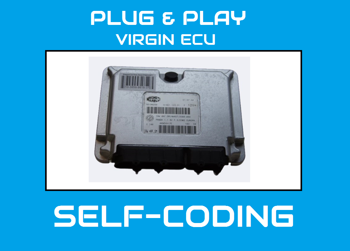 FIAT PANDA IAW4AF.SM/HW407/20B8-W5S 55196259 ECU.PLUG & PLAY - Glasgow Car Parts Store