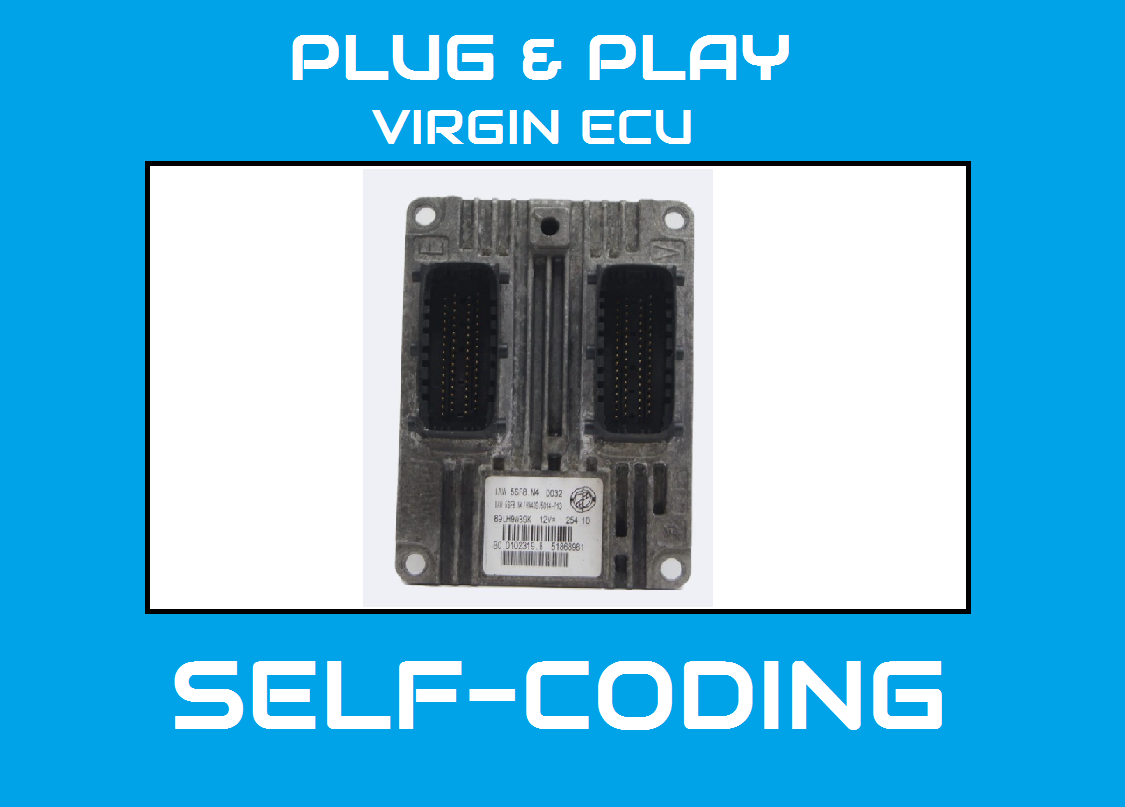 Fiat Panda ecu IAW5SF8.M4  HW409 5014-P13  51868981 PLUG & PLAY SELF CODING ECU - Glasgow Car Parts Store