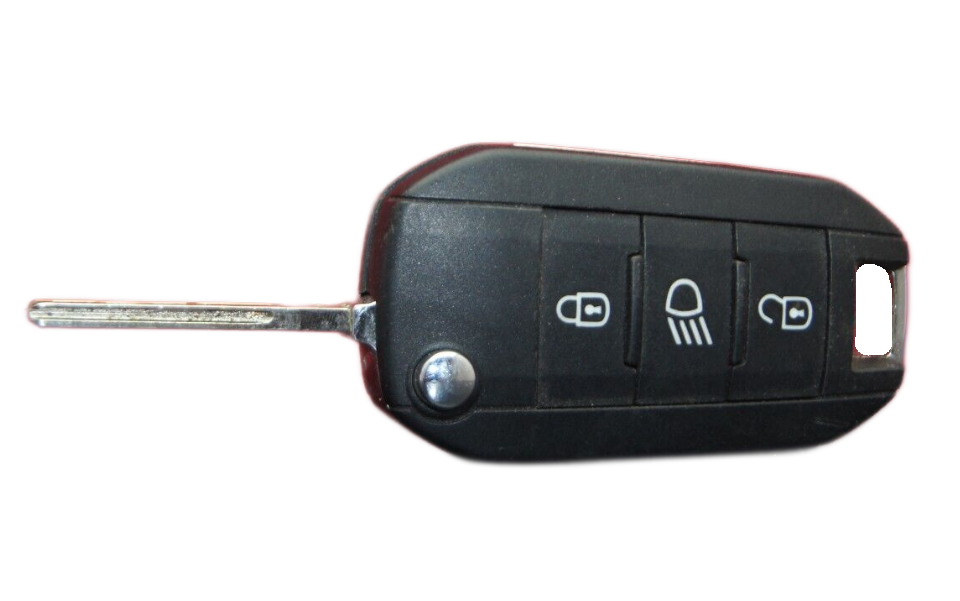 9809821077 Citroen Car Key Remote Fob 3 Button. TESTED - Glasgow Car Parts Store