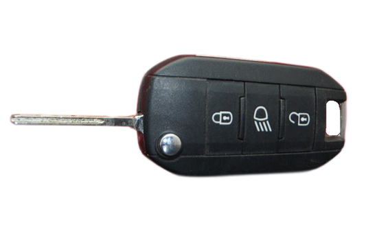 9809821077 Citroen Car Key Remote Fob 3 Button. TESTED - Glasgow Car Parts Store