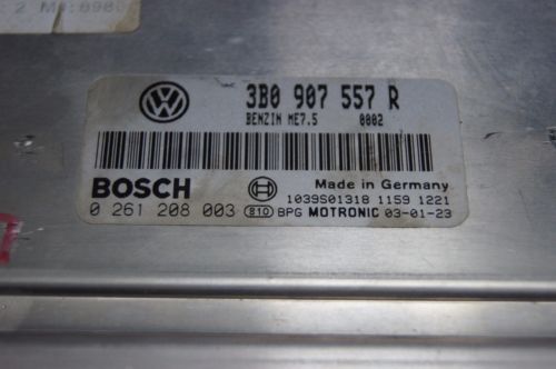 VW PASSAT ECU 2.0 PETROL ENGINE ECU 3B0907557R 3B0 907 557 R - Glasgow Car Parts Store