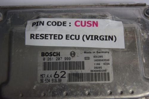 CITROEN C2 C3 BOSCH ENGINE CONTROL ECU 0261207999 9653491880 VIRGIN ECU - Glasgow Car Parts Store