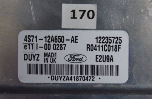 ECU FORD 4S71-12A650-AE 12235725. DELPHI ECU - Glasgow Car Parts Store