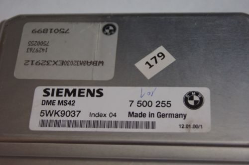 BMW ECU 5WK9037 SIEMENS 7500255 BMW - Glasgow Car Parts Store