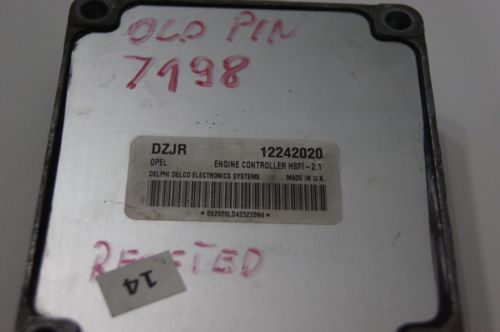 1.6 Z16XE ENGINE ECU - HSFI - 2.1 DZJR 12242020. RESETED - Glasgow Car Parts Store