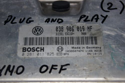 SKODA SEAT ECU ENGINE CONTROL UNIT UNLOCKED 038906019NF 0281011825 - Glasgow Car Parts Store