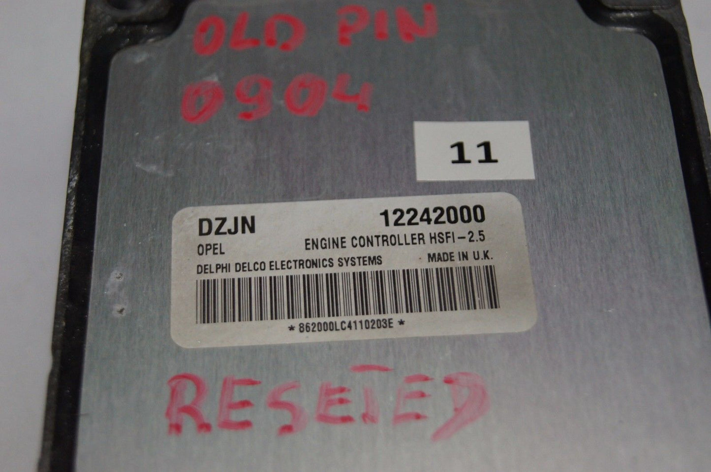 VAUXHALL OPEL MERIVA HSFI 2.5 ECU DZJN 1.6 16v 12242000.RESETED - Glasgow Car Parts Store