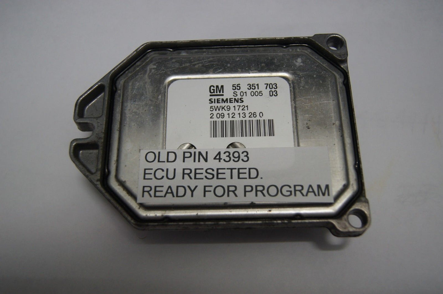 Vauxhall Vectra Zafira ECU Engine Control Unit  55351703.READY FOR PROGRAM - Glasgow Car Parts Store