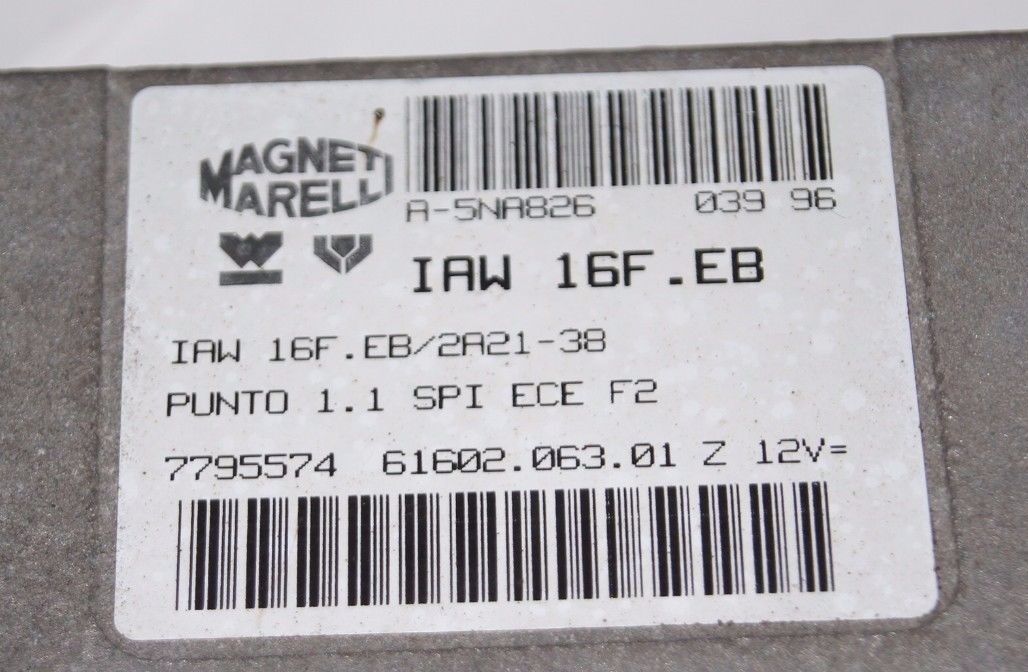 FIAT PUNTO MK1 1 .1 ECU MAGNETI MARELLI IAW 16F.EB/2A30-42 - Glasgow Car Parts Store