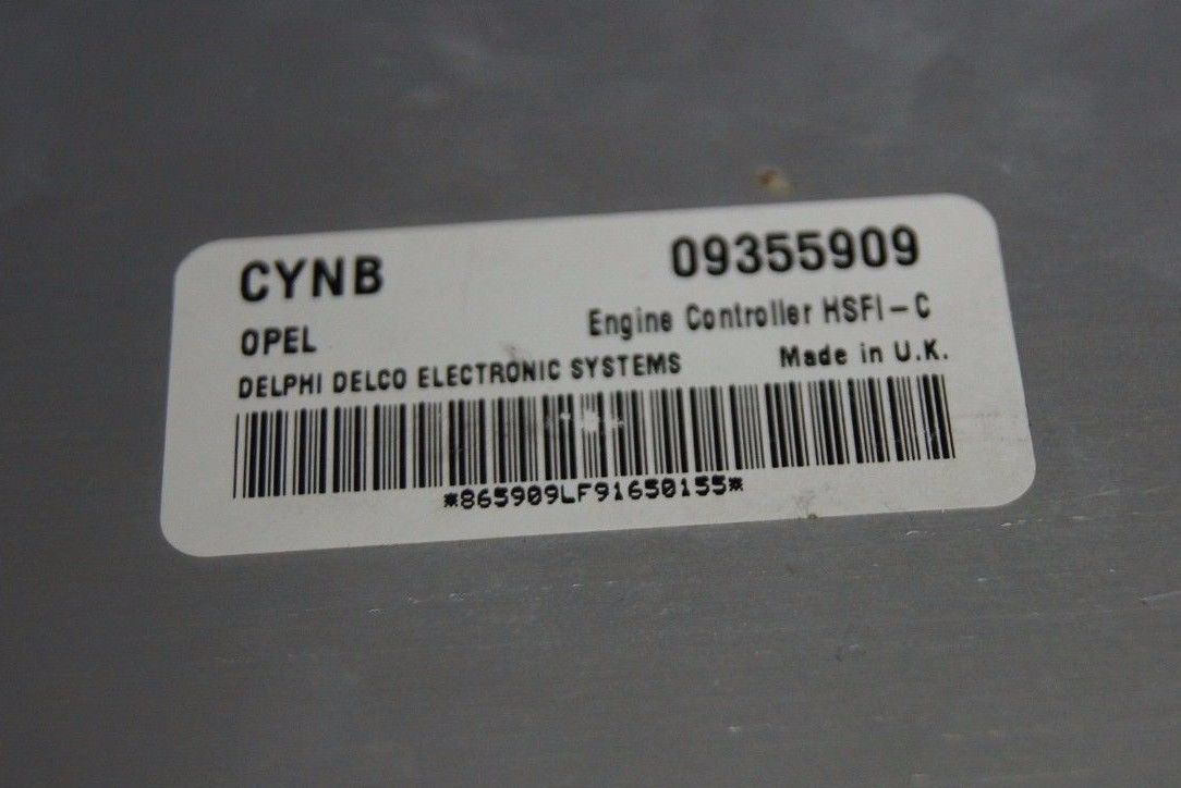 Vauxhall Opel Astra 1.4 16v X14XE ECU 09355909 CYNB - Glasgow Car Parts Store