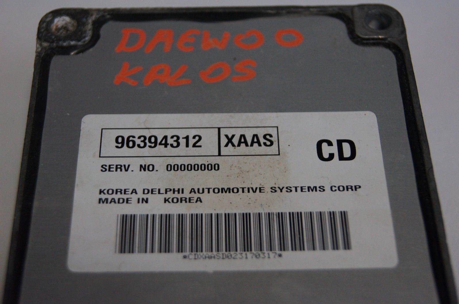 XAAS 96394312  DAEWOO KALOS ECU  XAAS 96394312 - Glasgow Car Parts Store