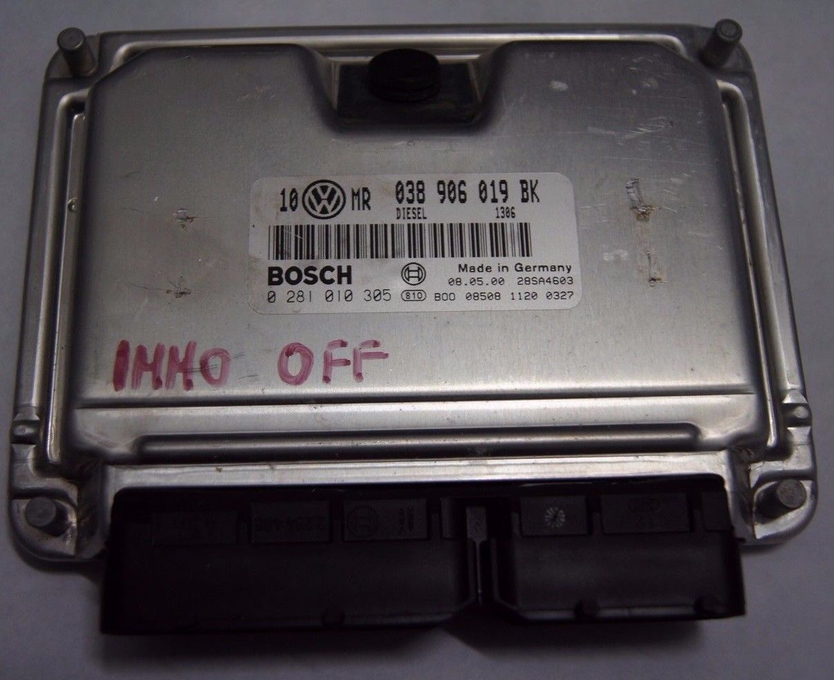 VW ECU 1.9TDI 115 AJM 038906019.BK.0281010305 IMMO OFF .PLUG & PLAY - Glasgow Car Parts Store