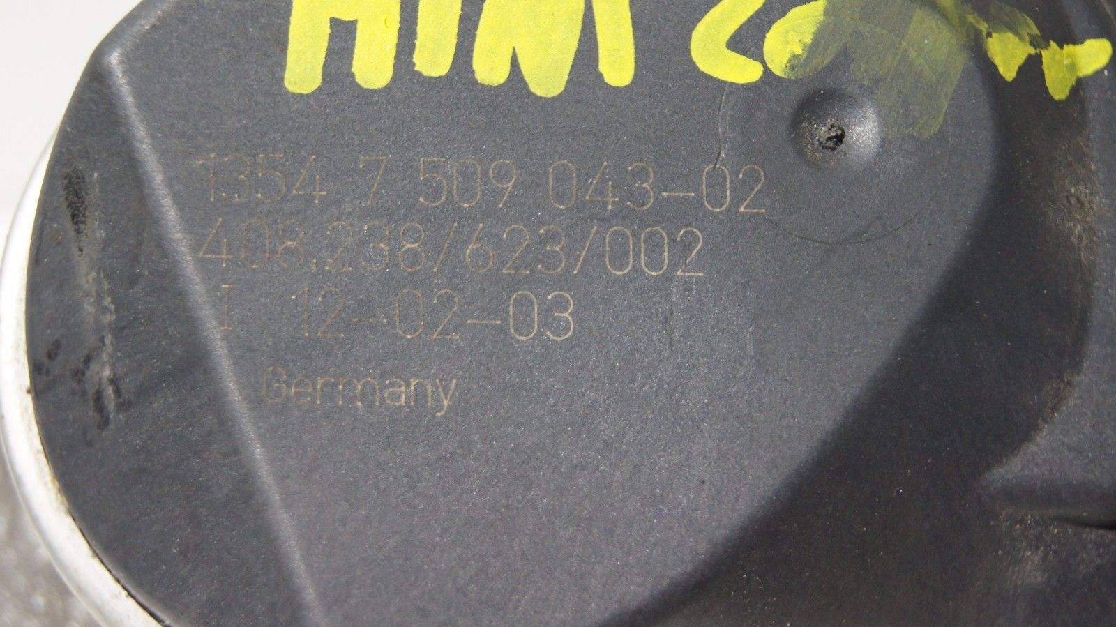 MINI ONE 01-04 THROTTLE BODY (1.6l 16v Petrol) 13547509043-02 - Glasgow Car Parts Store