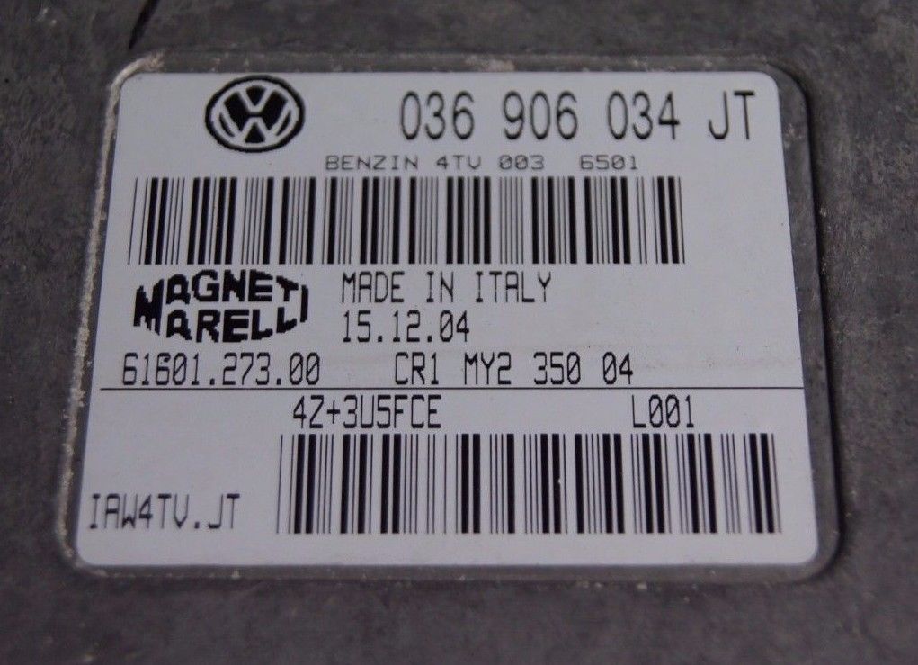 VW Seat Audi Skoda Engine ECU 036906034JT IAW4TV.JT - Glasgow Car Parts Store