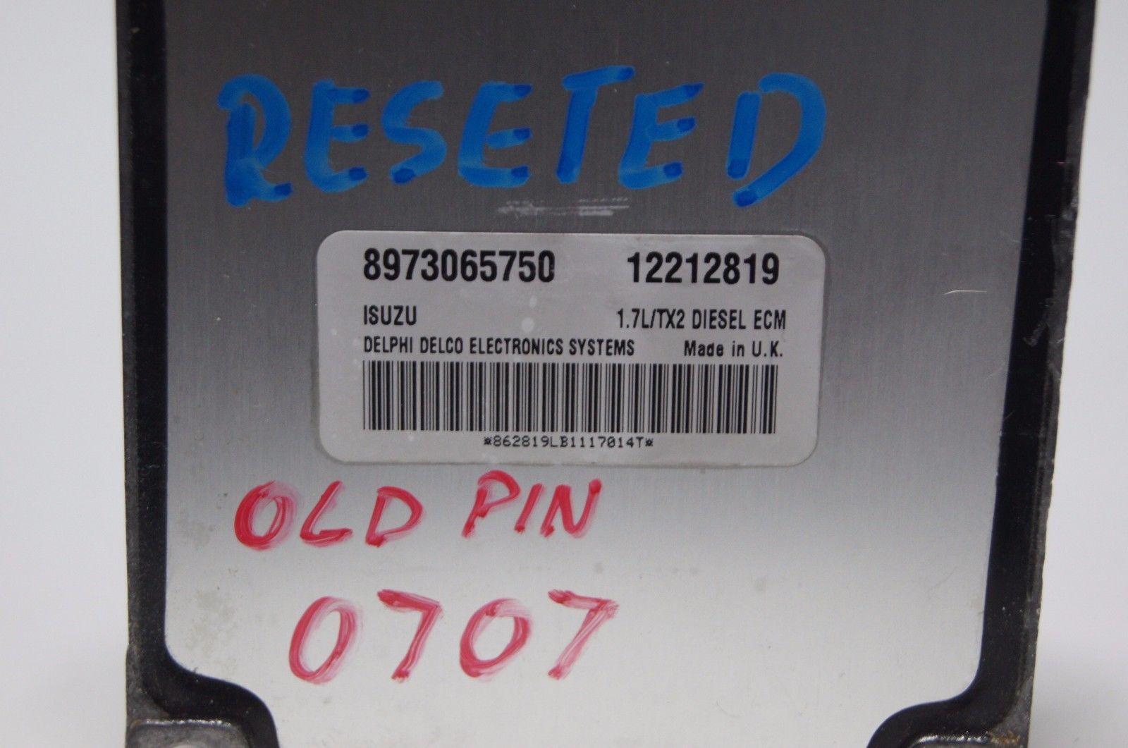 Vauxhall Opel Zafira Astra 1.7 Y17DT ECU 8973065750 12212819. - Glasgow Car Parts Store