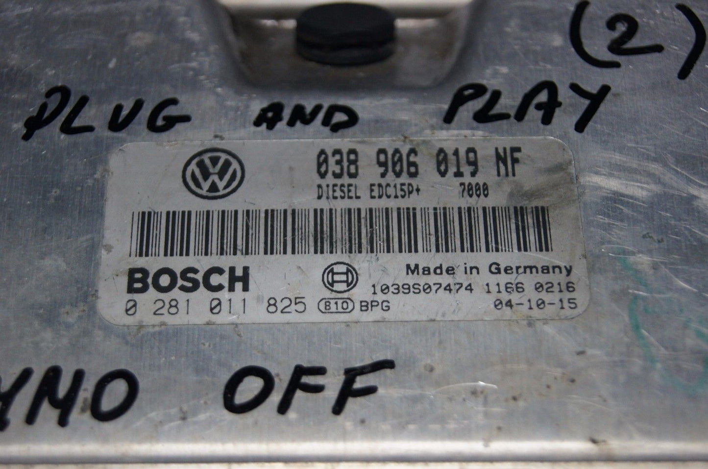 SKODA SEAT ECU ENGINE CONTROL UNIT  UNLOCKED 038906019NF 0281011825 - Glasgow Car Parts Store