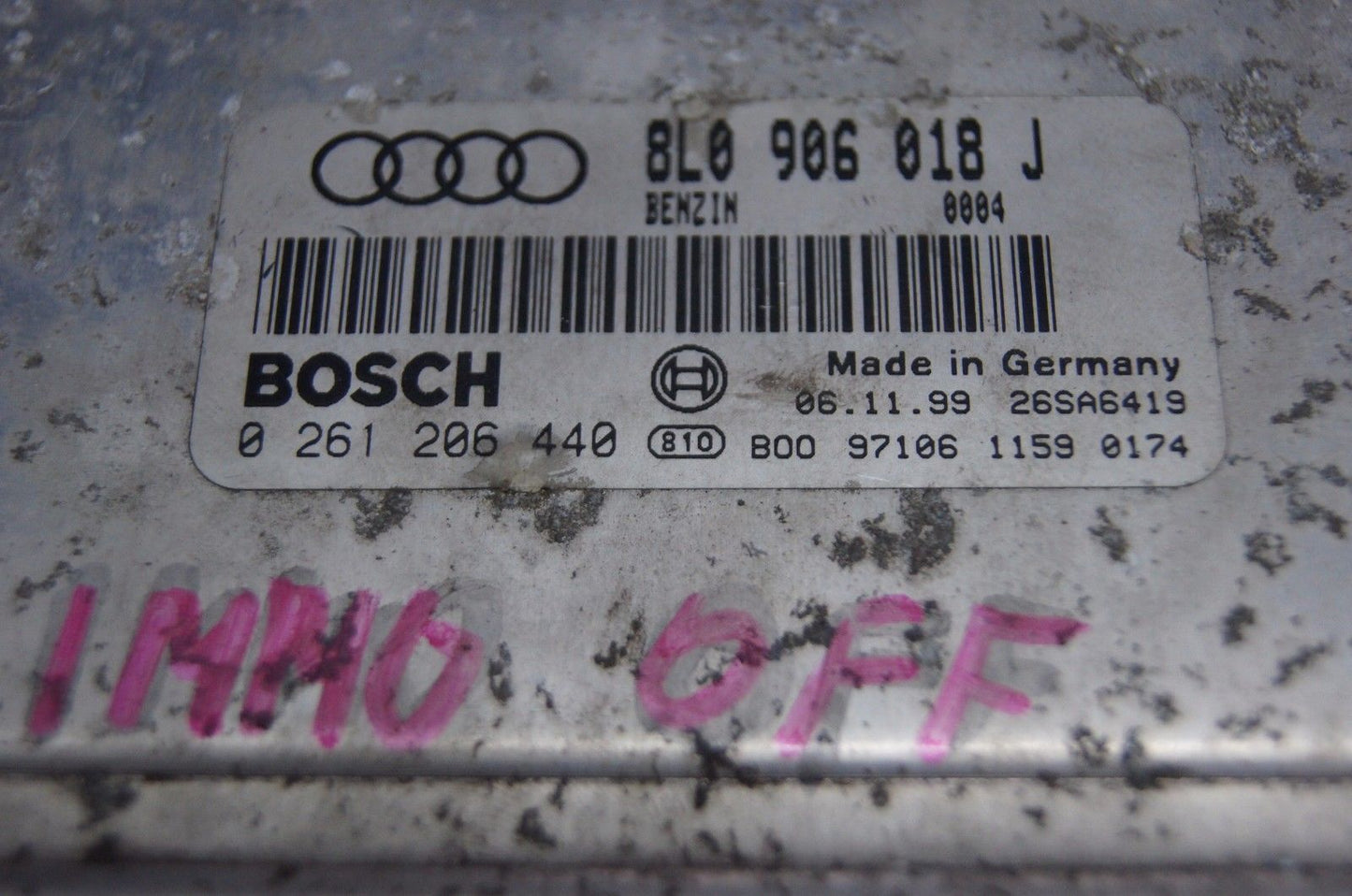 AUDI TT MK1 8N 1.8T 1999-2002 ENGINE CONTROL UNIT ECU 8L0906018J.IMMO OFF - Glasgow Car Parts Store