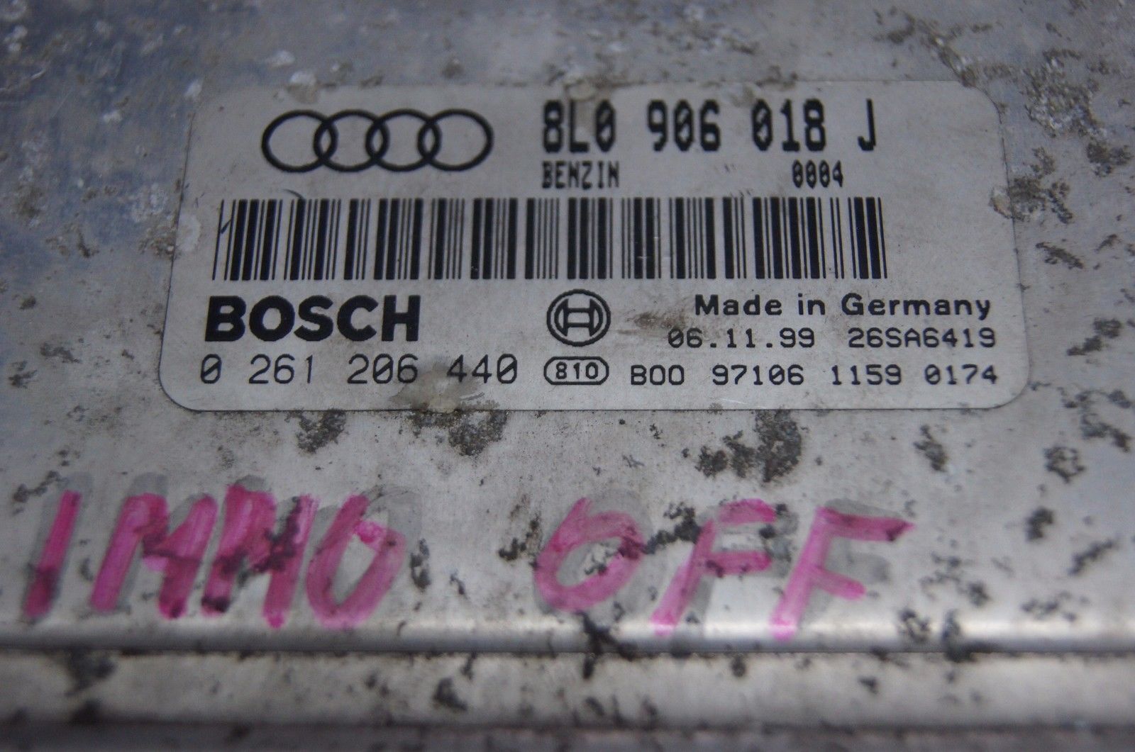 AUDI TT MK1 8N 1.8T 1999-2002 ENGINE CONTROL UNIT ECU 8L0906018J.IMMO OFF - Glasgow Car Parts Store