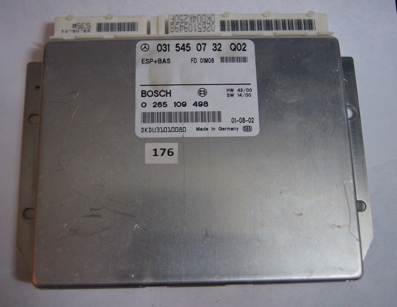 MERCEDES E CLASS W210 ECU / ESP+BAS 0315450732 Q02 / 0265109498 - Glasgow Car Parts Store