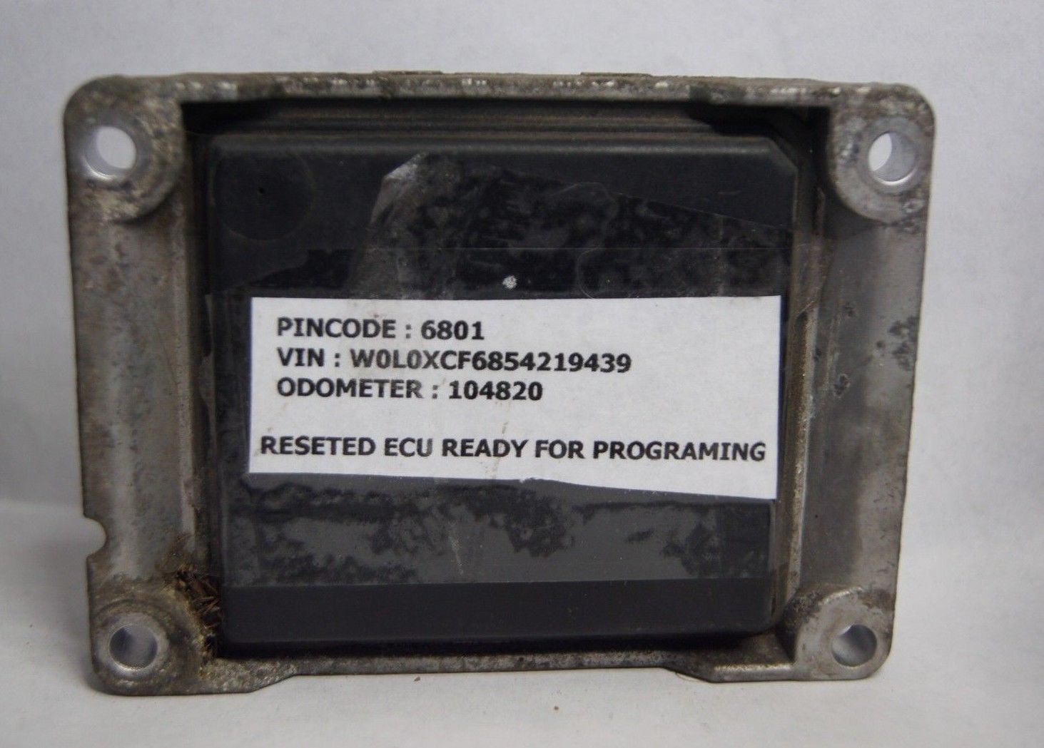 ECU VAUXHALL 0261208393 WB 55354327.READY  FOR PROGRAM - Glasgow Car Parts Store
