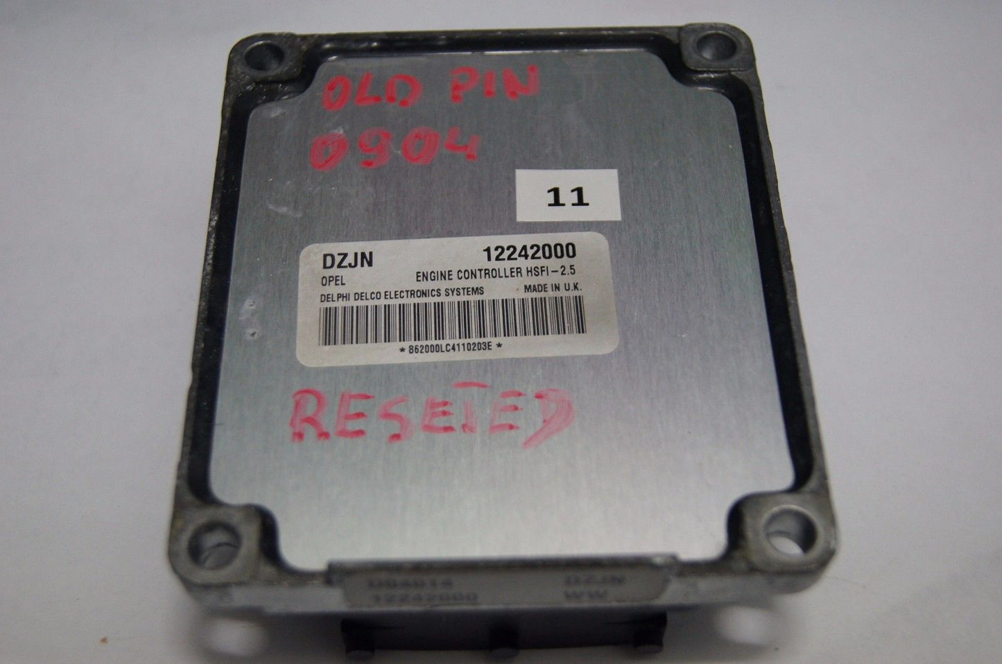 VAUXHALL OPEL MERIVA HSFI 2.5 ECU DZJN 1.6 16v 12242000.RESETED - Glasgow Car Parts Store