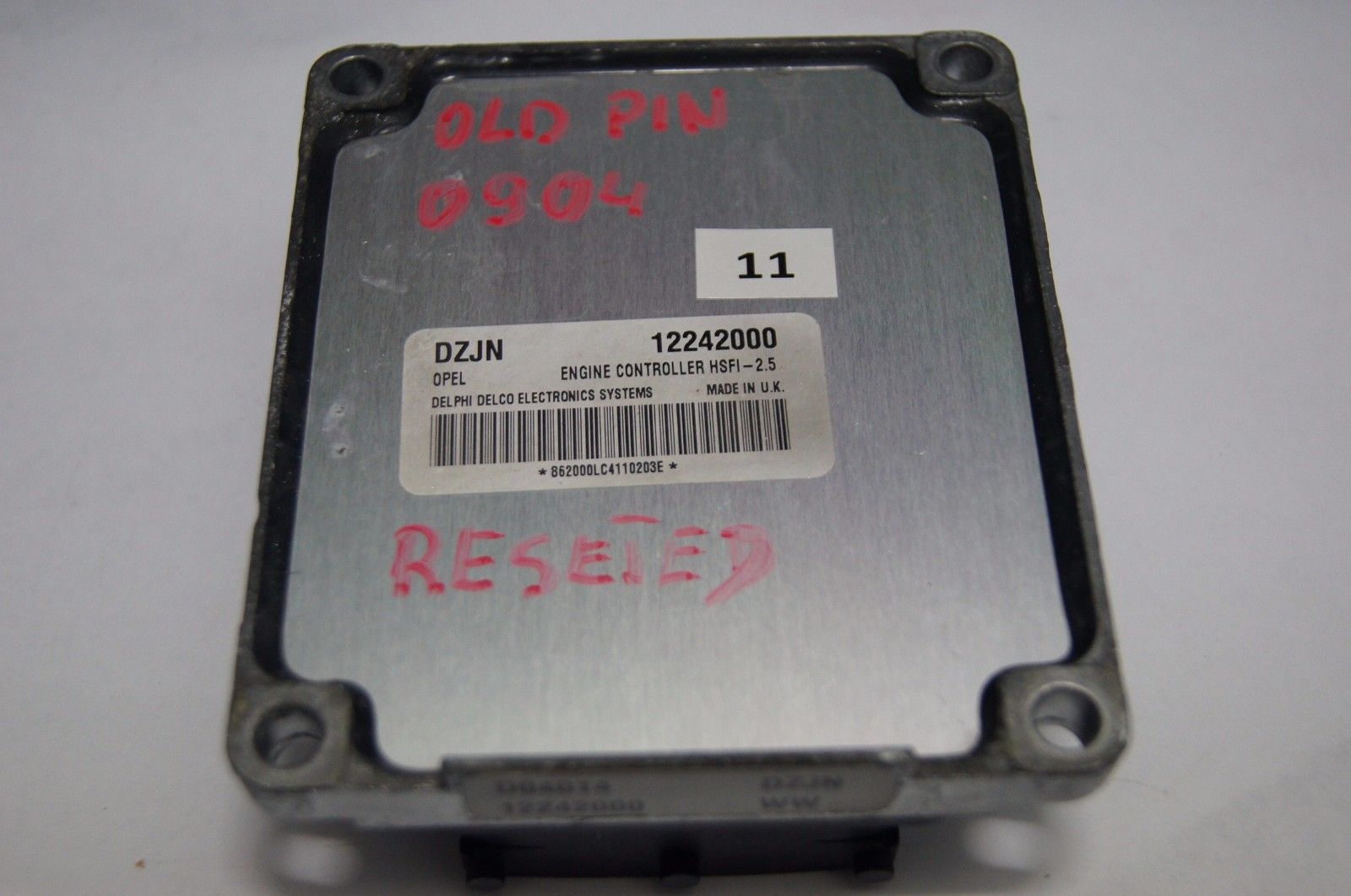 VAUXHALL OPEL MERIVA HSFI 2.5 ECU DZJN 1.6 16v 12242000.RESETED - Glasgow Car Parts Store