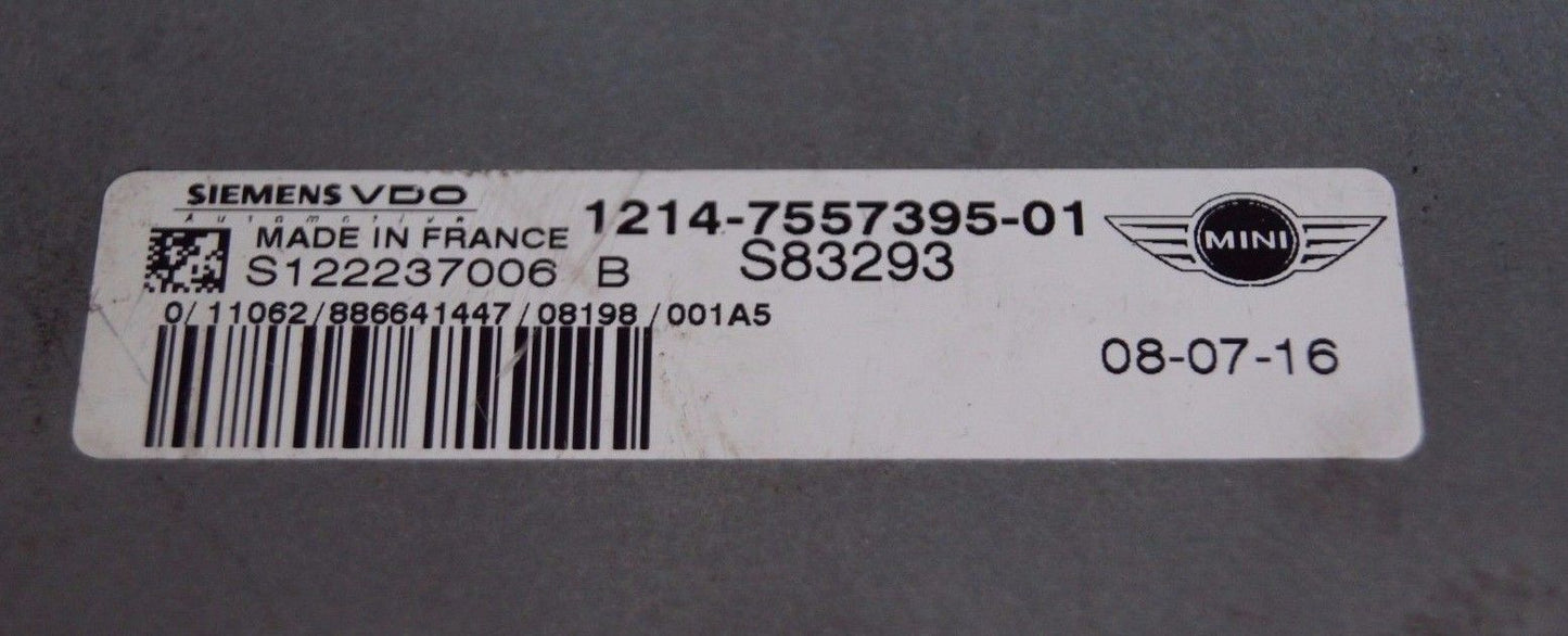 BMW Mini  ECU S122237006 B 1214-7557395-01 S83293 S122237006B 1214755739501 - Glasgow Car Parts Store