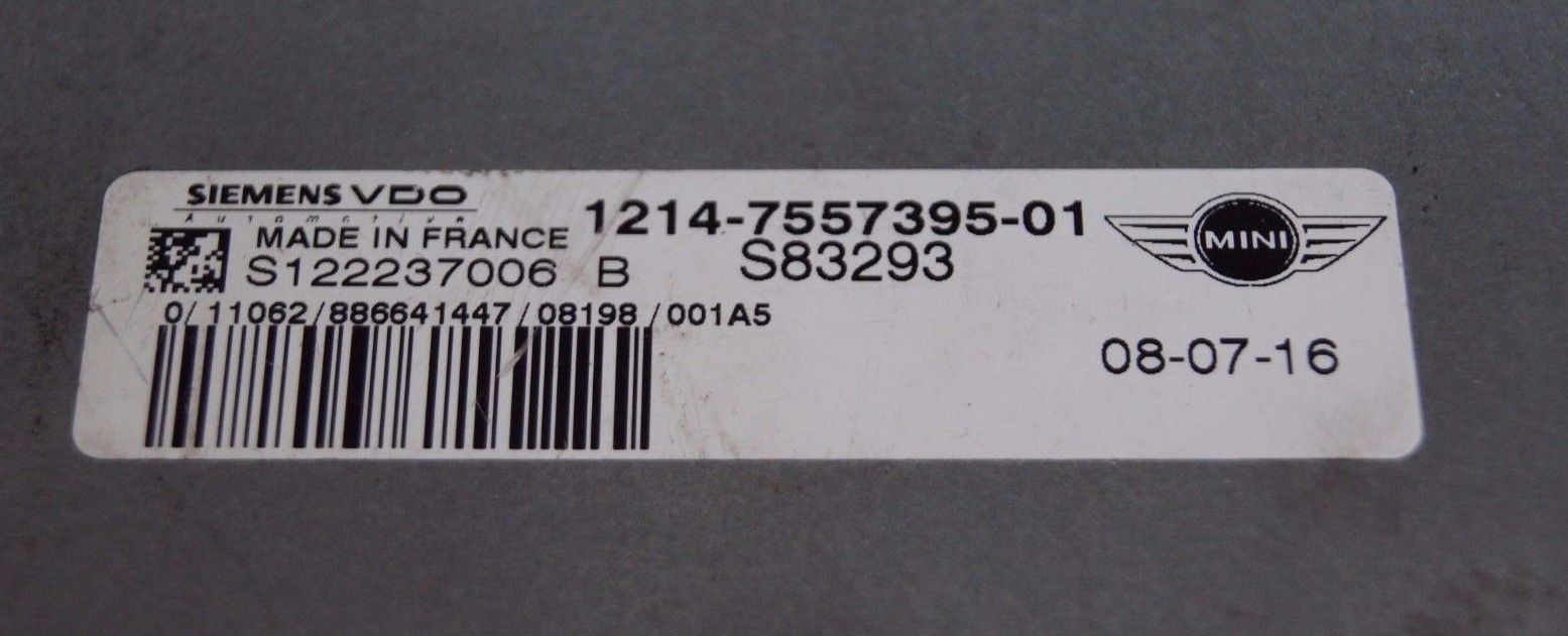 BMW Mini  ECU S122237006 B 1214-7557395-01 S83293 S122237006B 1214755739501 - Glasgow Car Parts Store