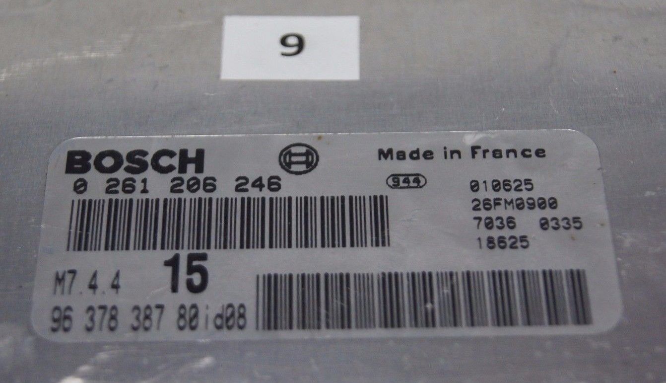 Peugeot 206, Citroen Saxo 1.1 0261206246 ,M7.4.4 ,9637838780 id08 Bosch - Glasgow Car Parts Store