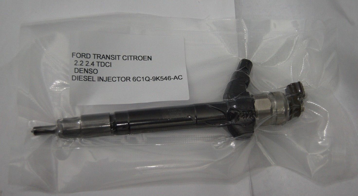 FORD TRANSIT CITROEN 2.2 2.4 TDCI DENSO DIESEL INJECTOR 6C1Q-9K546-AC .TESTED - Glasgow Car Parts Store