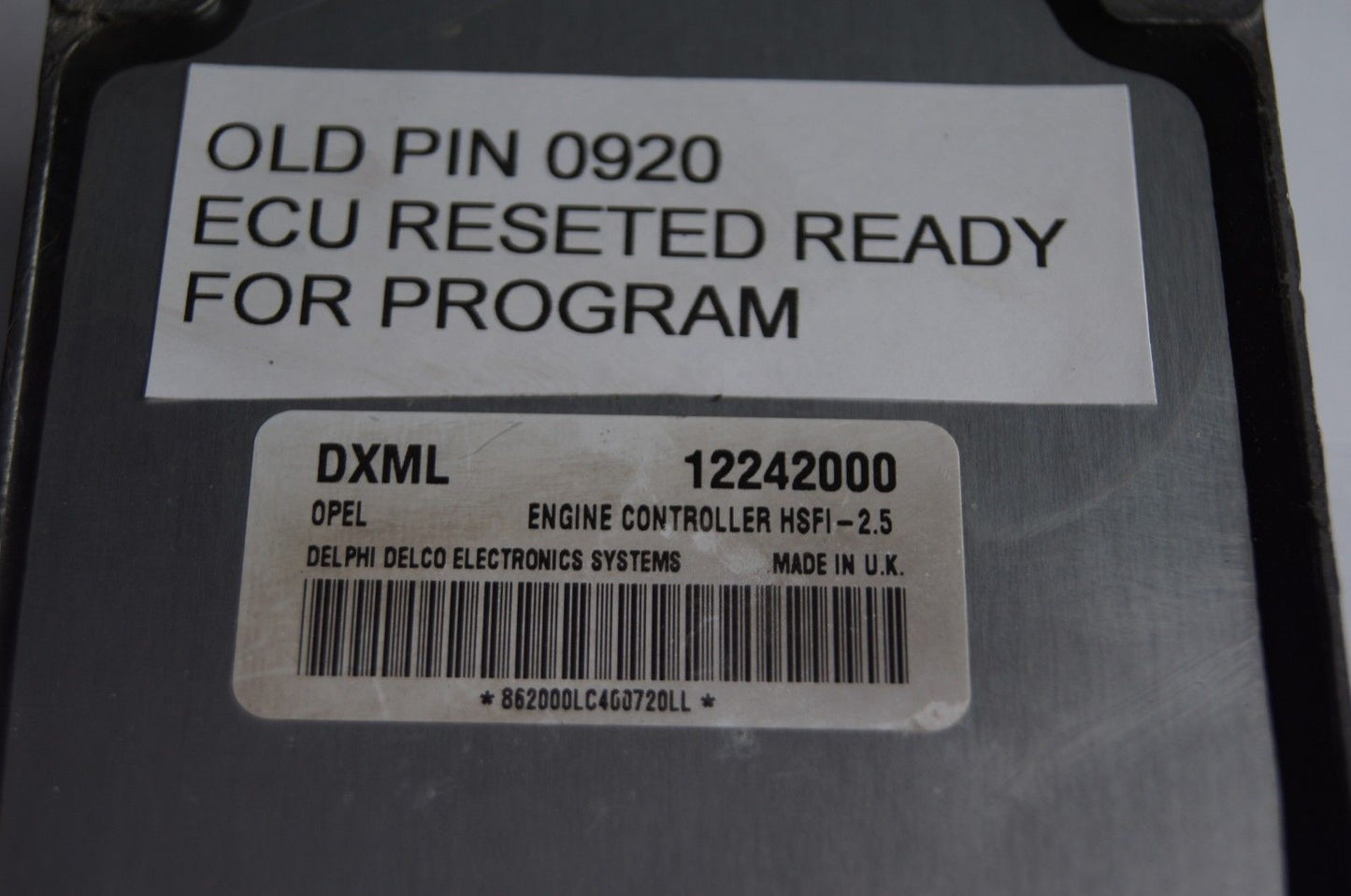 DXML 12242000 ECU HSFI-2.5 VAUXHAL,OPEL .READY FOR PROGRAM - Glasgow Car Parts Store