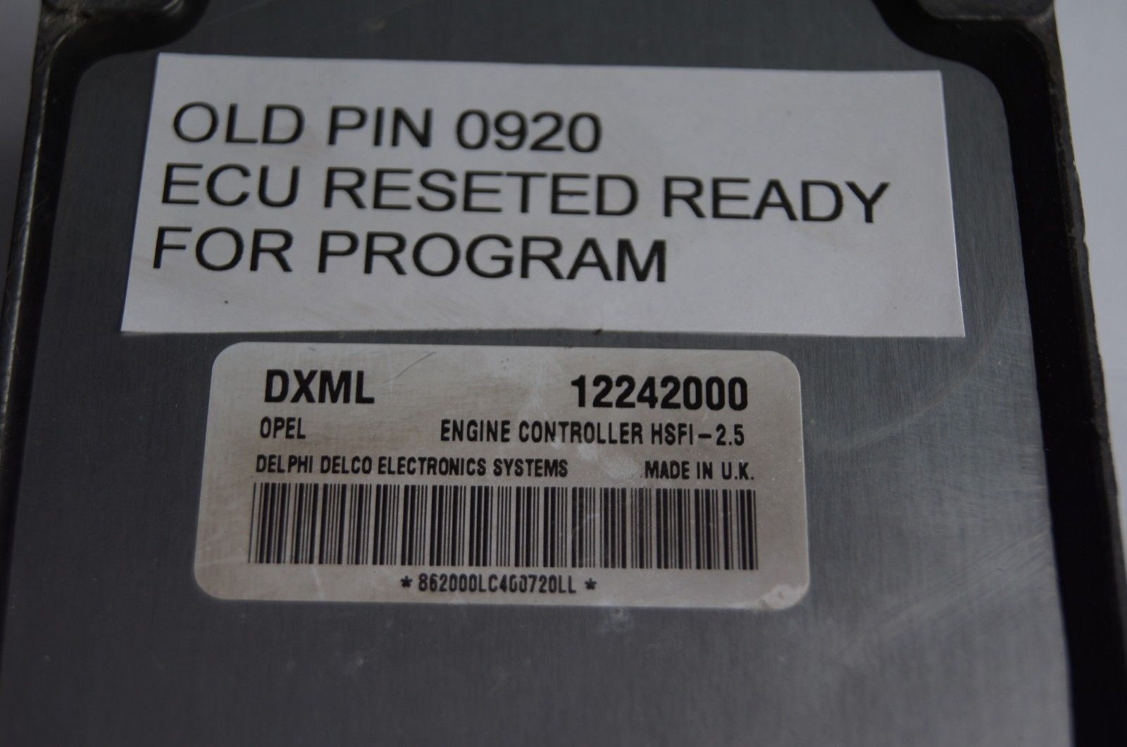 DXML 12242000 ECU HSFI-2.5 VAUXHAL,OPEL .READY FOR PROGRAM - Glasgow Car Parts Store