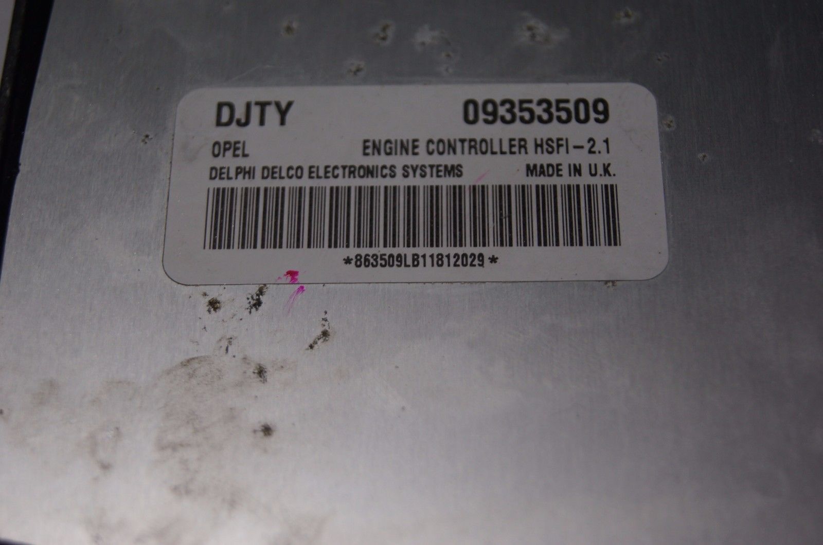 Vauxhall Opel ECU DJTY 09353509.READY FOR PROGRAMING - Glasgow Car Parts Store