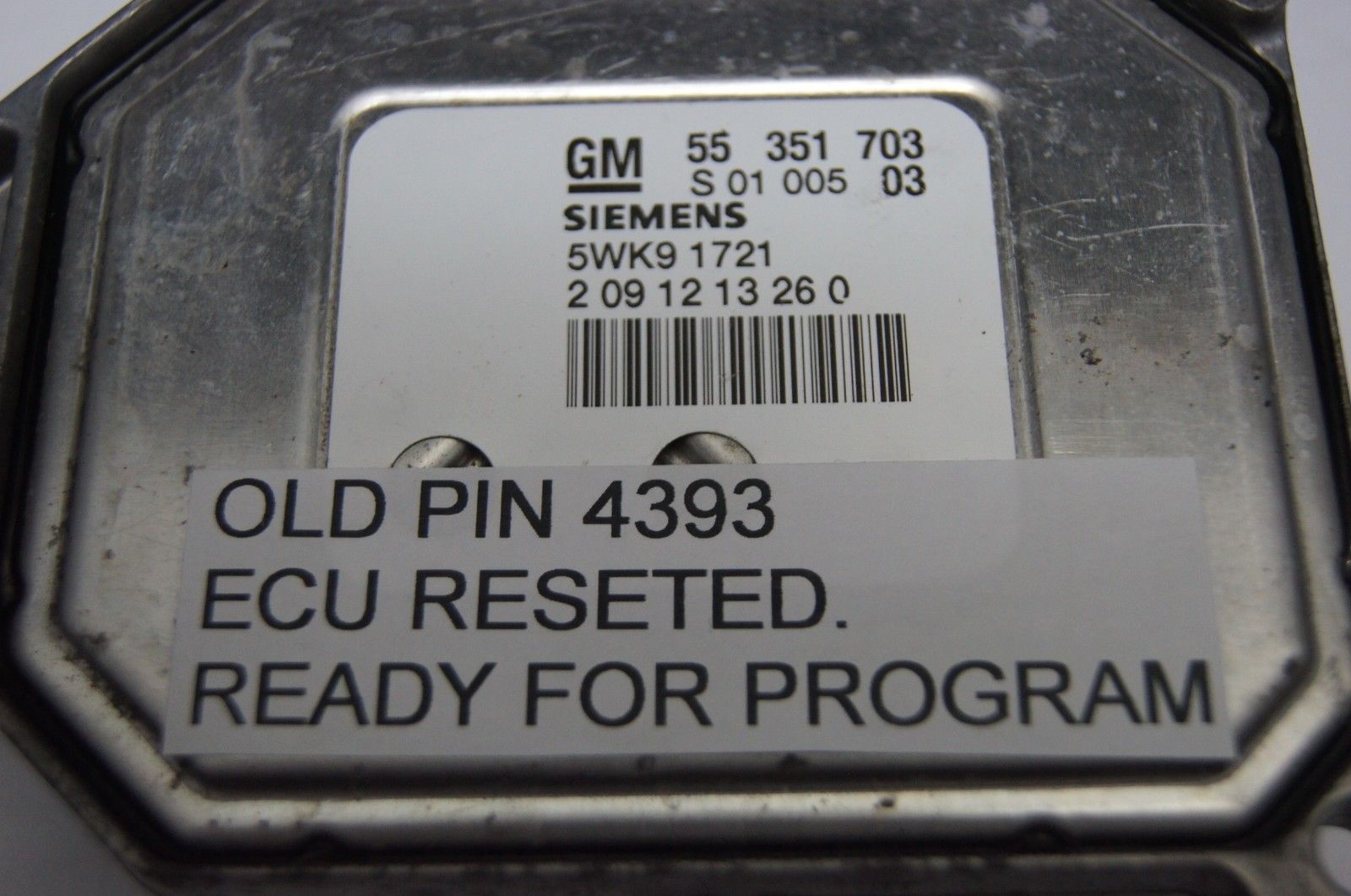 Vauxhall Vectra Zafira ECU Engine Control Unit  55351703.READY FOR PROGRAM - Glasgow Car Parts Store