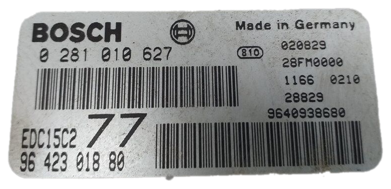 Peugeot  ECU 0281010627 96 423 018 80 PLUG AND PLAY - Glasgow Car Parts Store
