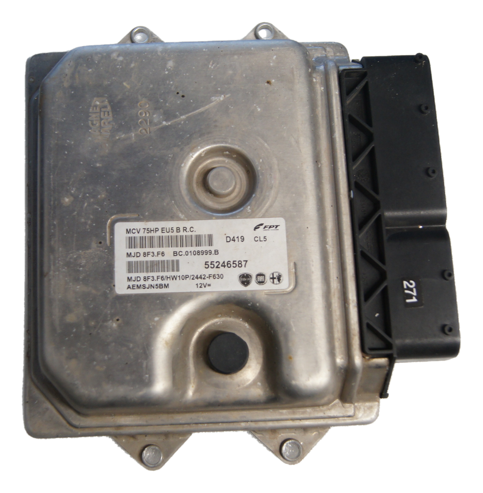 Citroen Nemo Fiat Fiorino 1.3 Diesel Engine ECU 55246587 MJD8F3.F6 PLUG AND PLAY. - Glasgow Car Parts Store