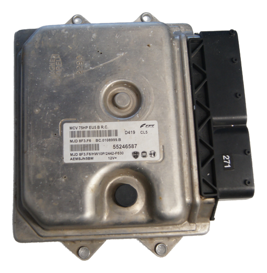 Citroen Nemo Fiat Fiorino 1.3 Diesel Engine ECU 55246587 MJD8F3.F6 PLUG AND PLAY. - Glasgow Car Parts Store