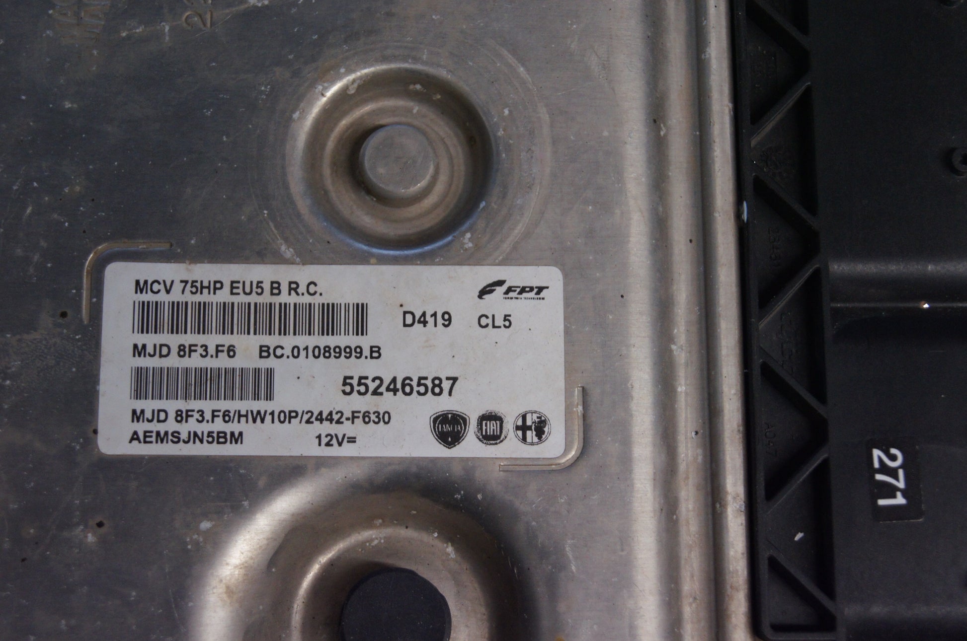 Citroen Nemo Fiat Fiorino 1.3 Diesel Engine ECU 55246587 MJD8F3.F6 PLUG AND PLAY. - Glasgow Car Parts Store