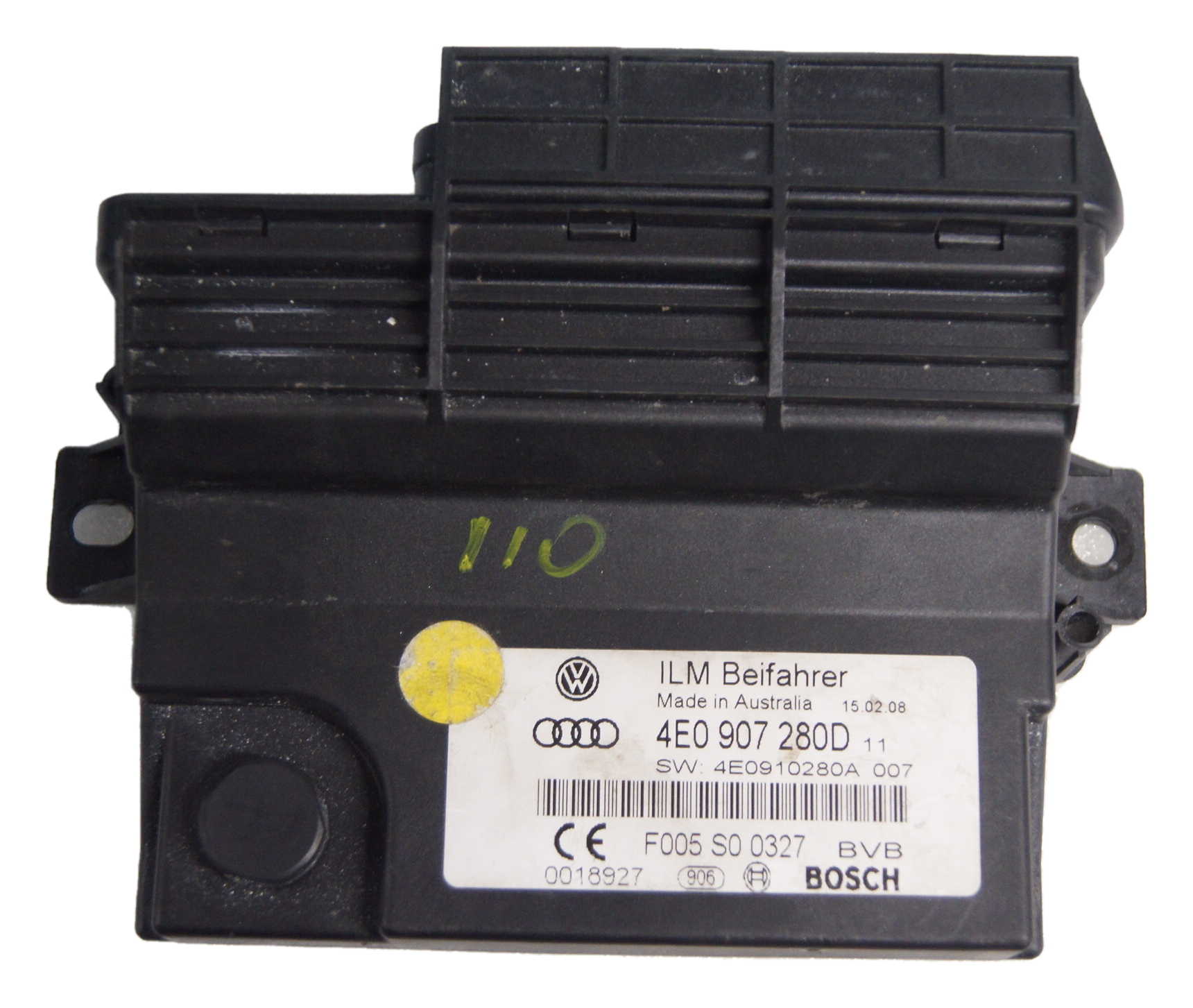 Audi A8  Onboard Power Supply Controller ECU ILM  4E0907280D 4E0910280A - Glasgow Car Parts Store