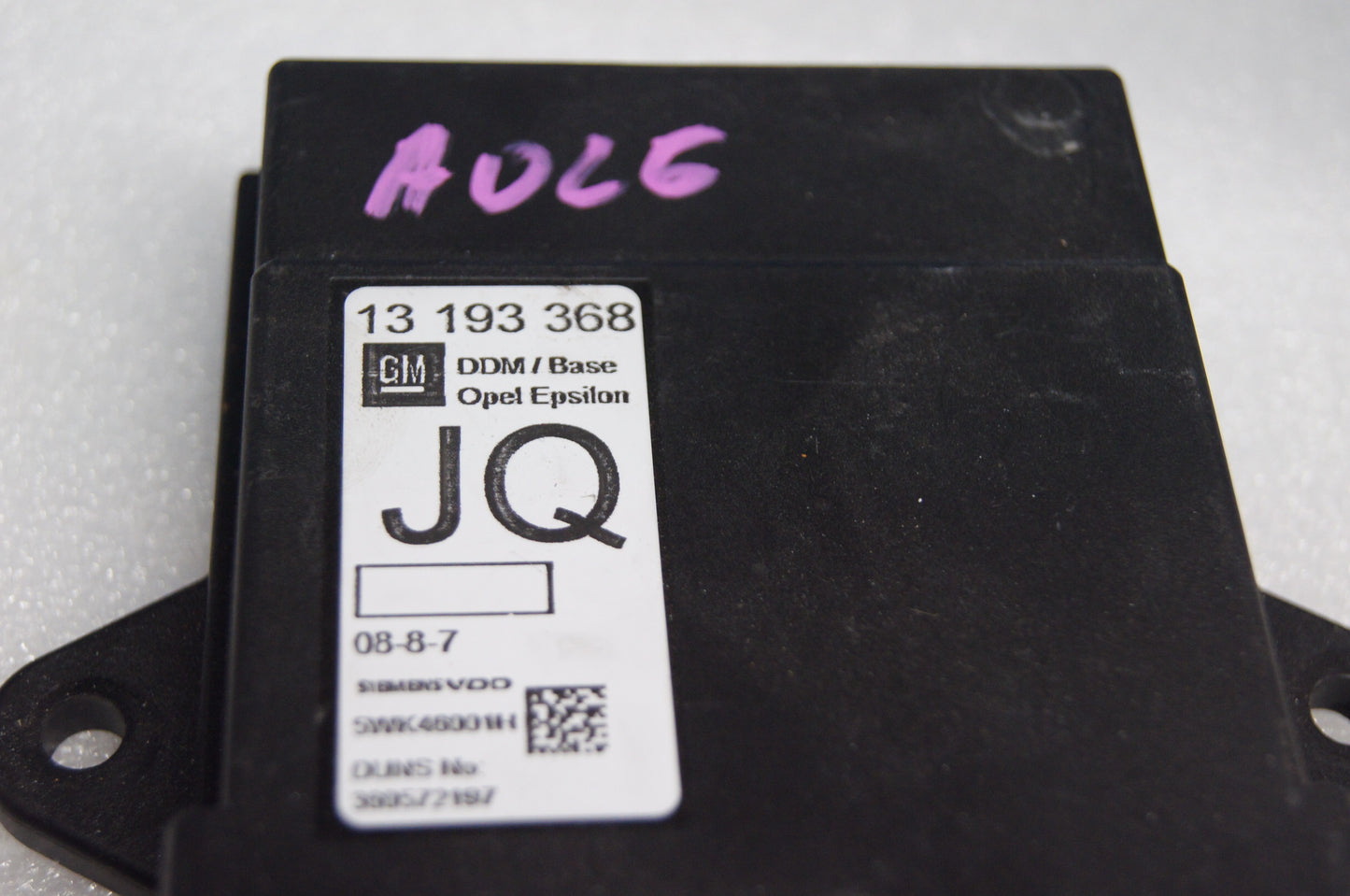 Vauxhall Opel Vectra C D/S RIGHT DOOR MODULE 13 193 368 JQ. - Glasgow Car Parts Store