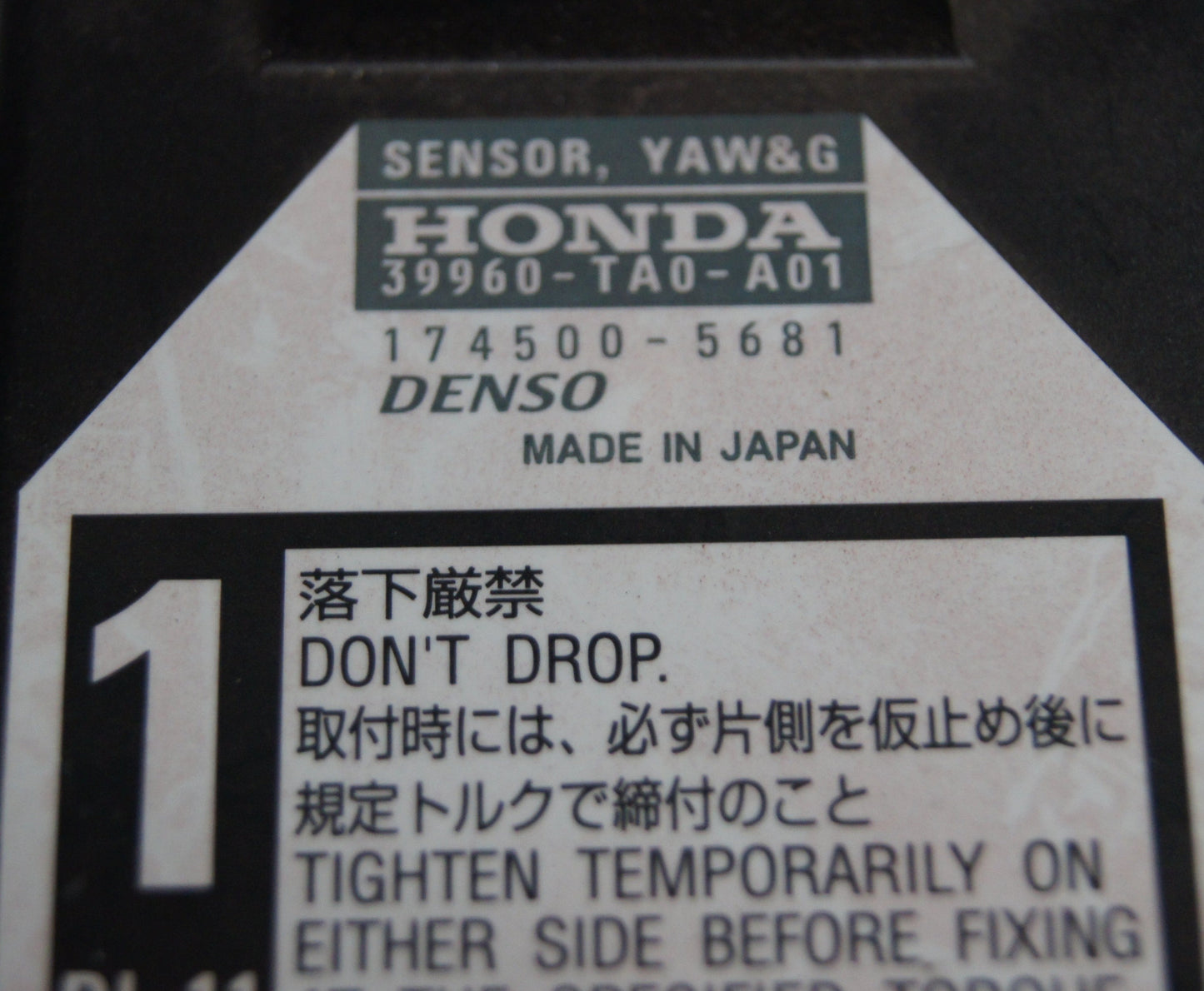 Honda Jazz MK3 08-14 Esp Yaw Rate Sensor 39960-TA0-A01 Denso - Glasgow Car Parts Store