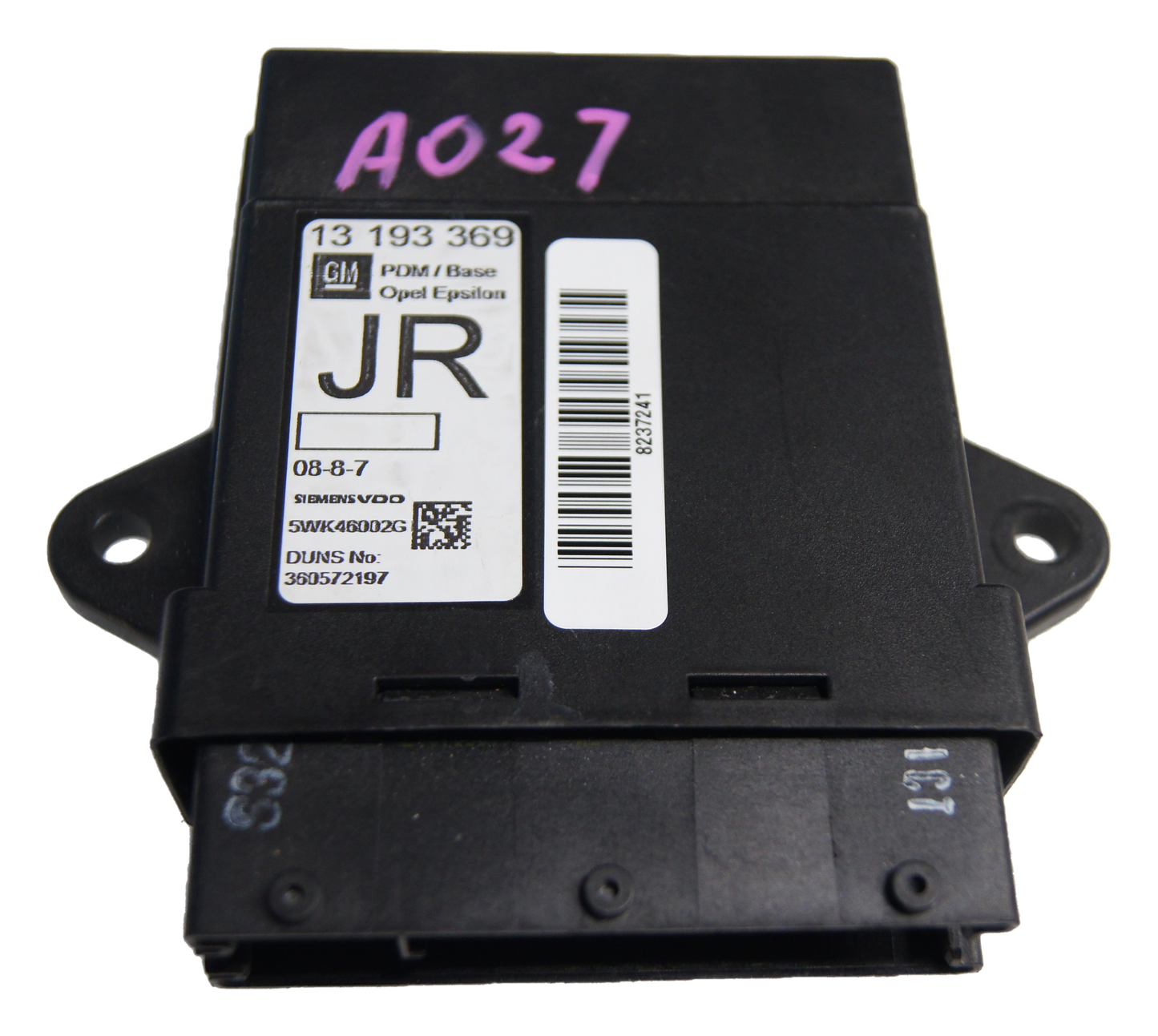 Vauxhall Vectra C N/S Passenger Side Front Door Locking Module 13193369JR - Glasgow Car Parts Store