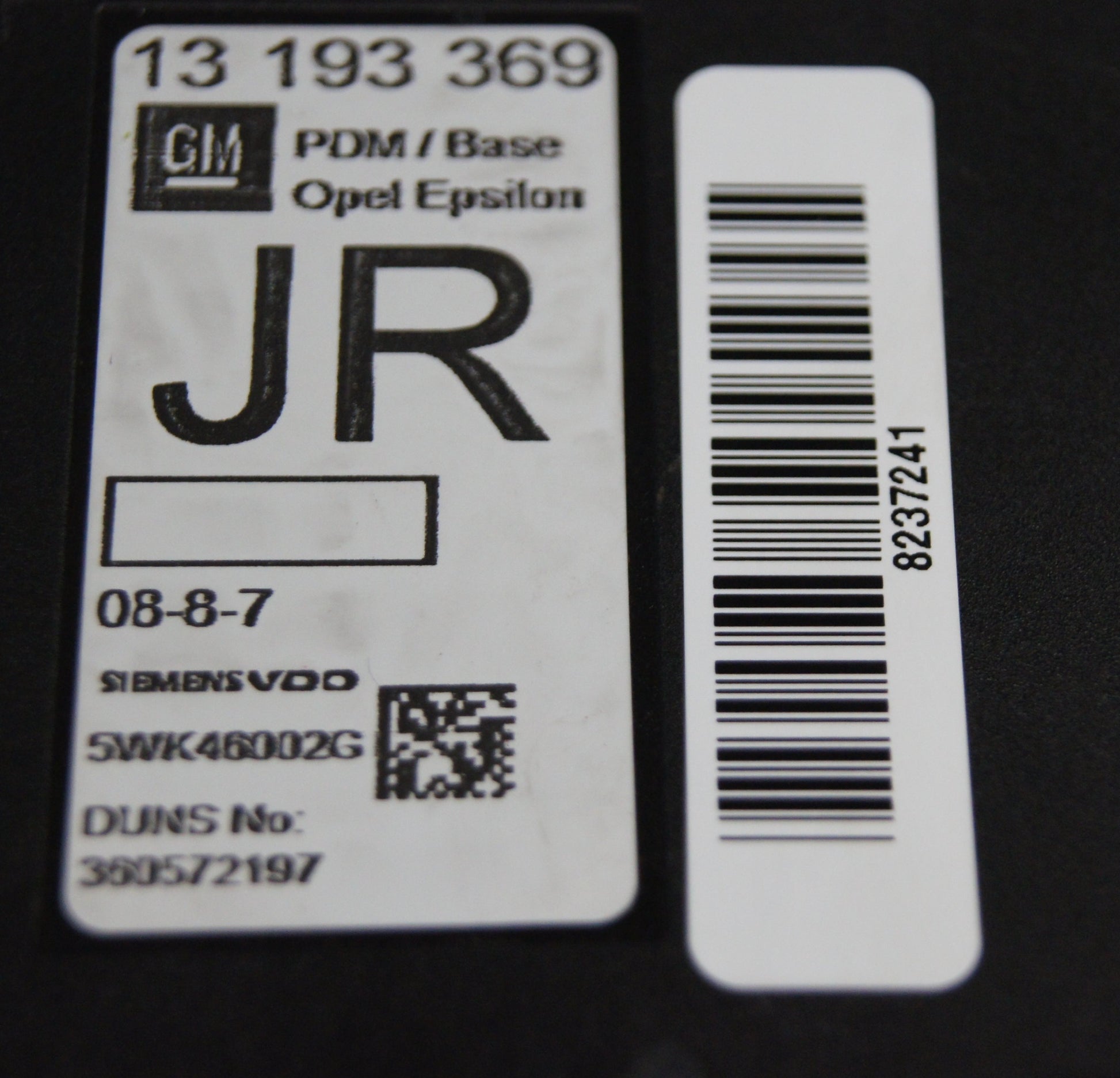 Vauxhall Vectra C N/S Passenger Side Front Door Locking Module 13193369JR - Glasgow Car Parts Store