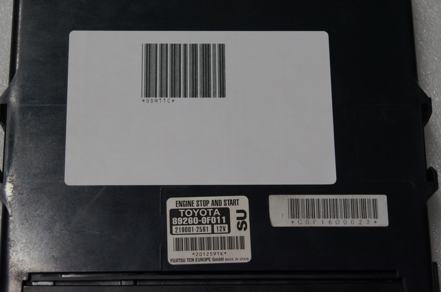 Toyota Verso Stop Start Engine Control Module 892600F011 219001-2591 - Glasgow Car Parts Store
