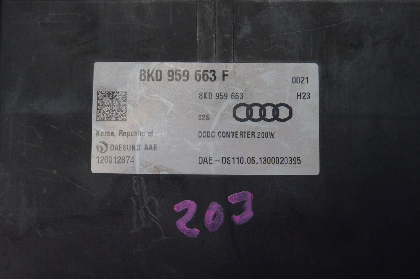 Audi A6 , C7 Active Stabilizer control unit 8K0959663F 8K0959663 120012874. - Glasgow Car Parts Store