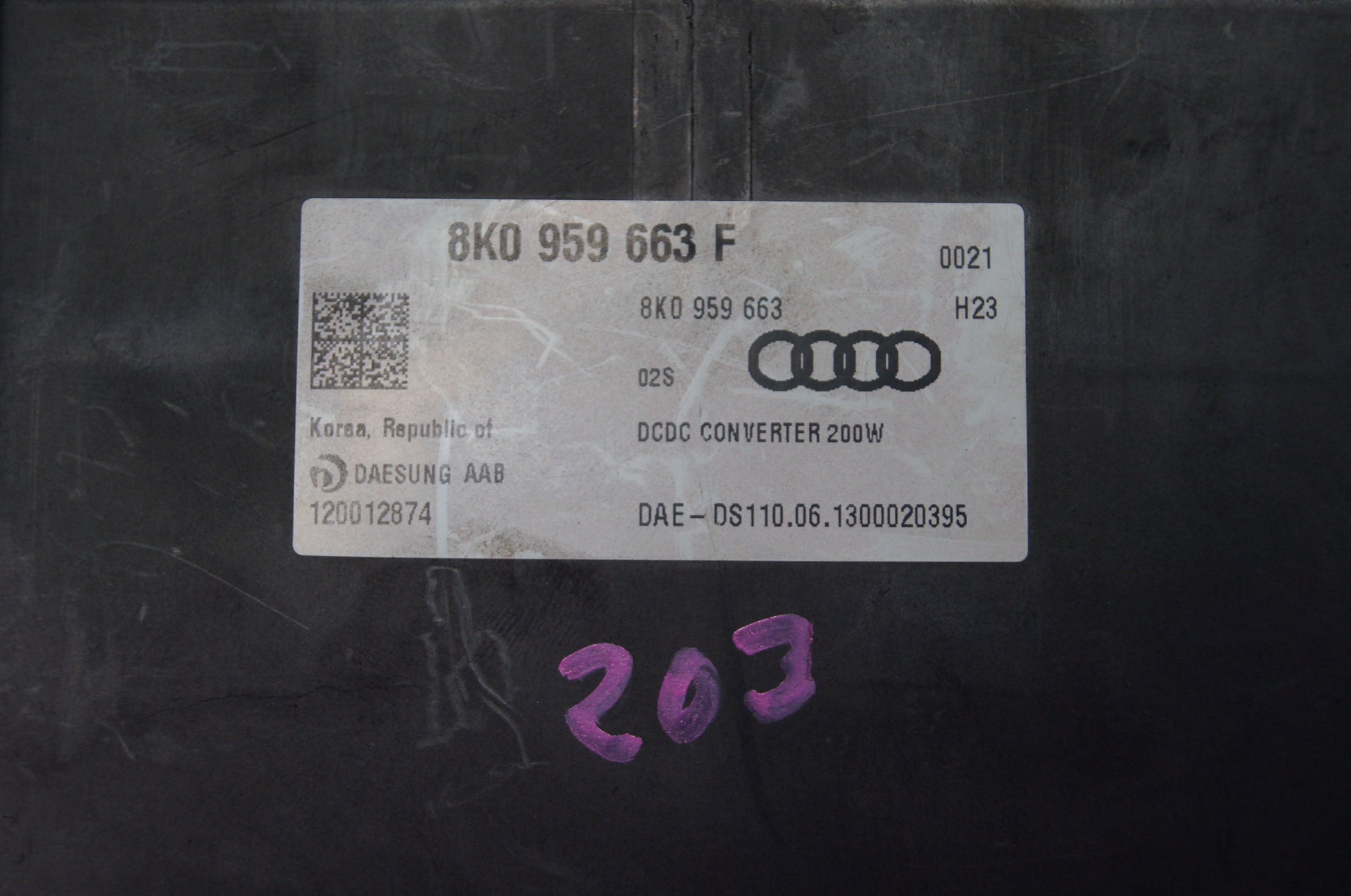 Audi A6 , C7 Active Stabilizer control unit 8K0959663F 8K0959663 120012874. - Glasgow Car Parts Store