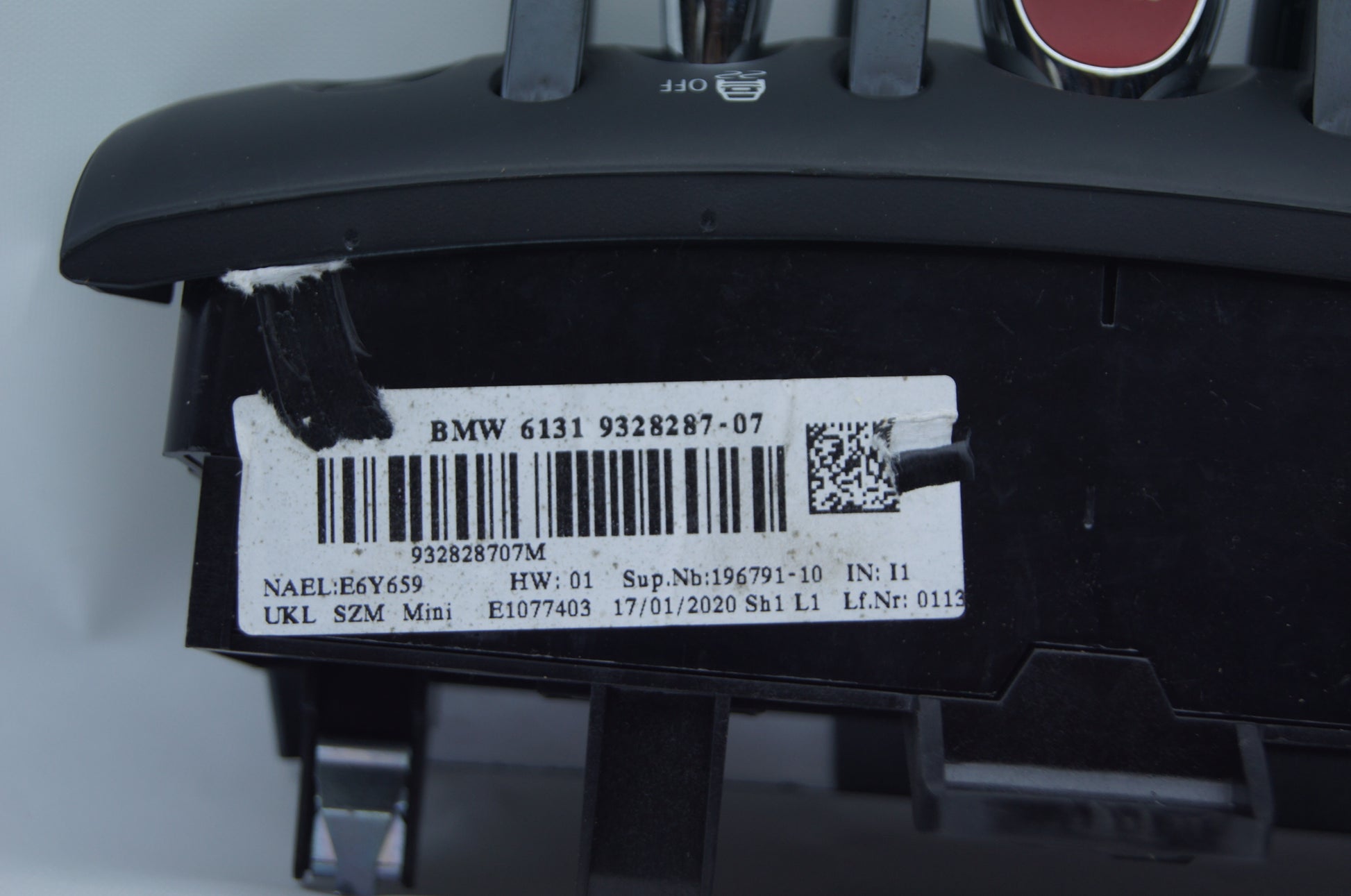 Mini Cooper Start Stop  Button Switch 6131 9328287-07 93282870M - Glasgow Car Parts Store