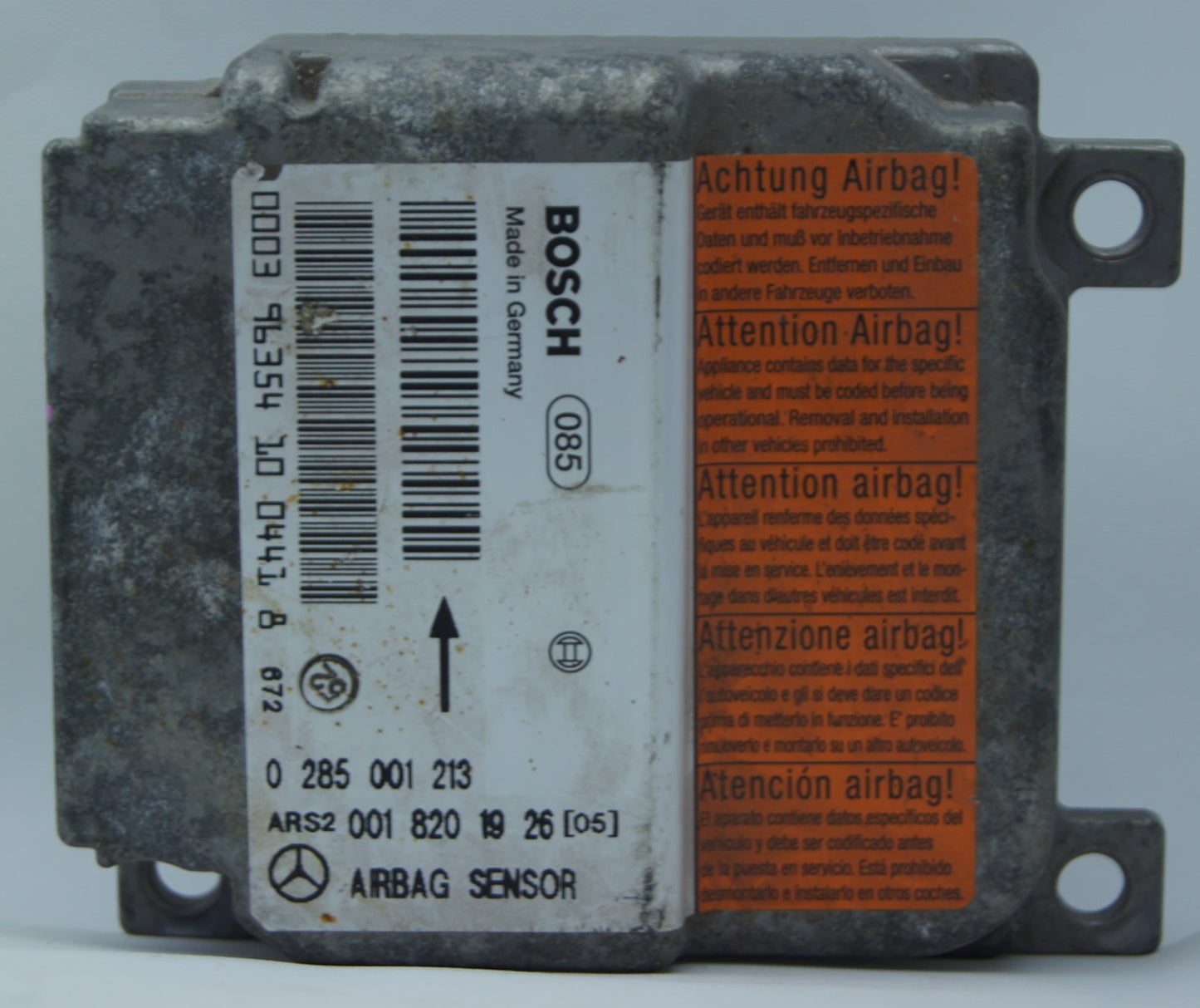 Mercedes C Class SRS Module C180 W202  Airbag Sensor  0285001213  0018201926 - Glasgow Car Parts Store