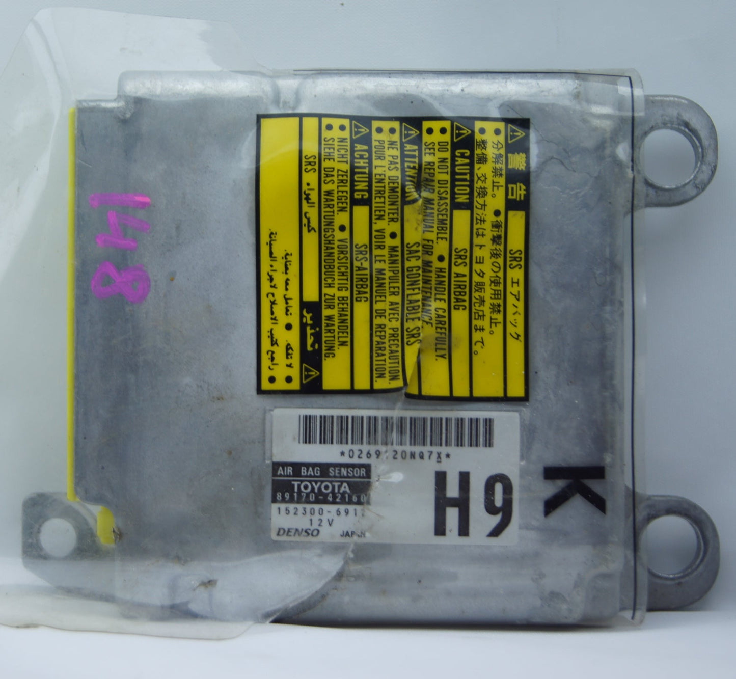 Toyota RAV-4 SRS AirBag Control Module Unit ECU 152300-6912 89170-42160 H9 - Glasgow Car Parts Store