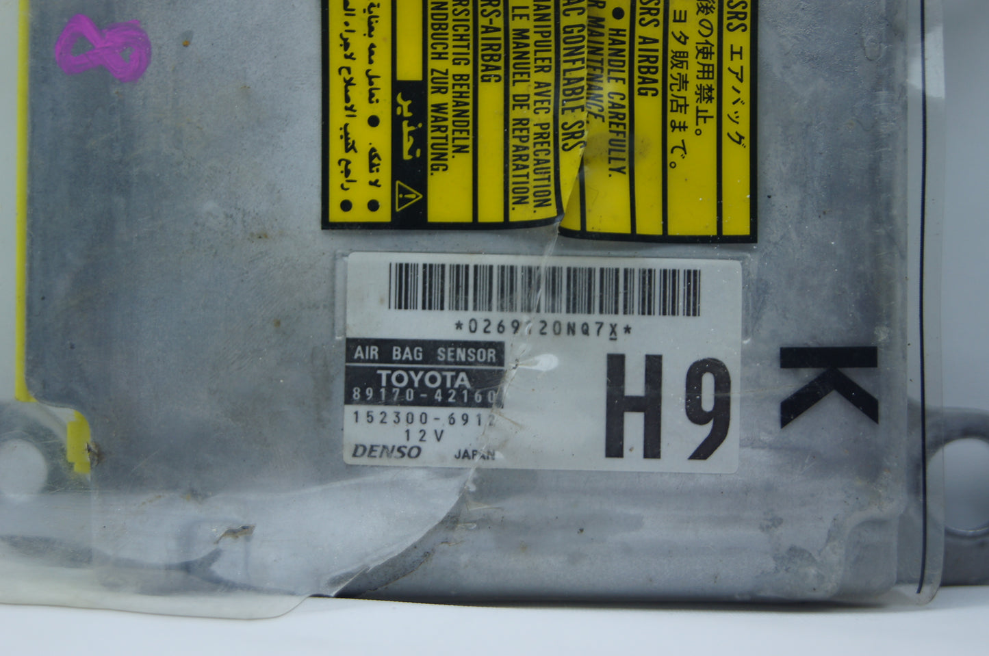 Toyota RAV-4 SRS AirBag Control Module Unit ECU 152300-6912 89170-42160 H9 - Glasgow Car Parts Store